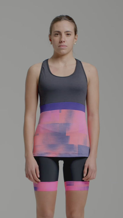 Santini FORZA Indoor Training Kadın Büyük Beden Spor Üst 2W63GLLFORZA