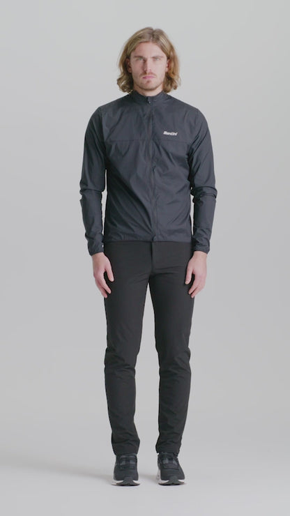 Santini VENTUS Windproof Pocket Foldable Men's Windbreaker Jacket 4M33375VENTU