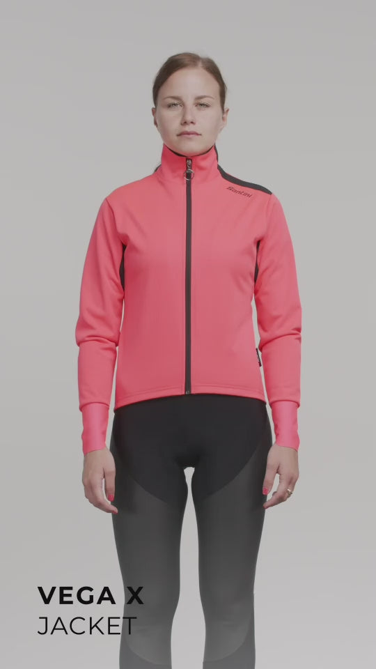 Videoyu yükle: Santini VEGA EXTREME Polartec Büyük Beden Kadın Kışlık Bisiklet Ceketi 1W51775VEGAX