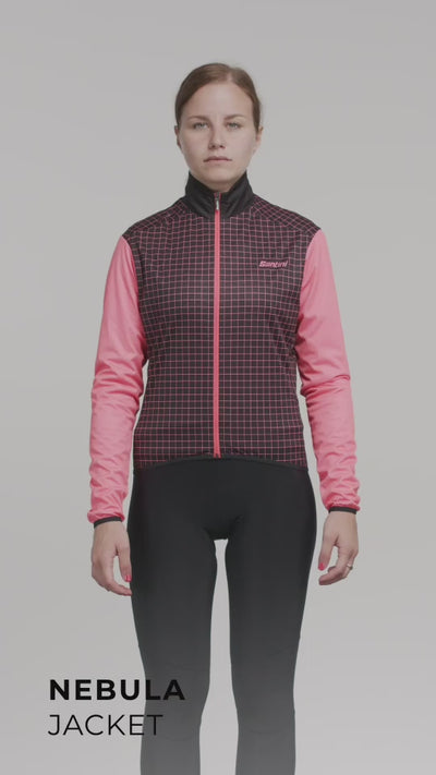 Santini NEBULA Women's Windbreaker Cycling Jacket 1W332L75NEBUL