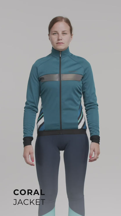 Santini Coral Raggio Polar Kadın Rüzgarlık Ceket 1W51775CORALRAGG