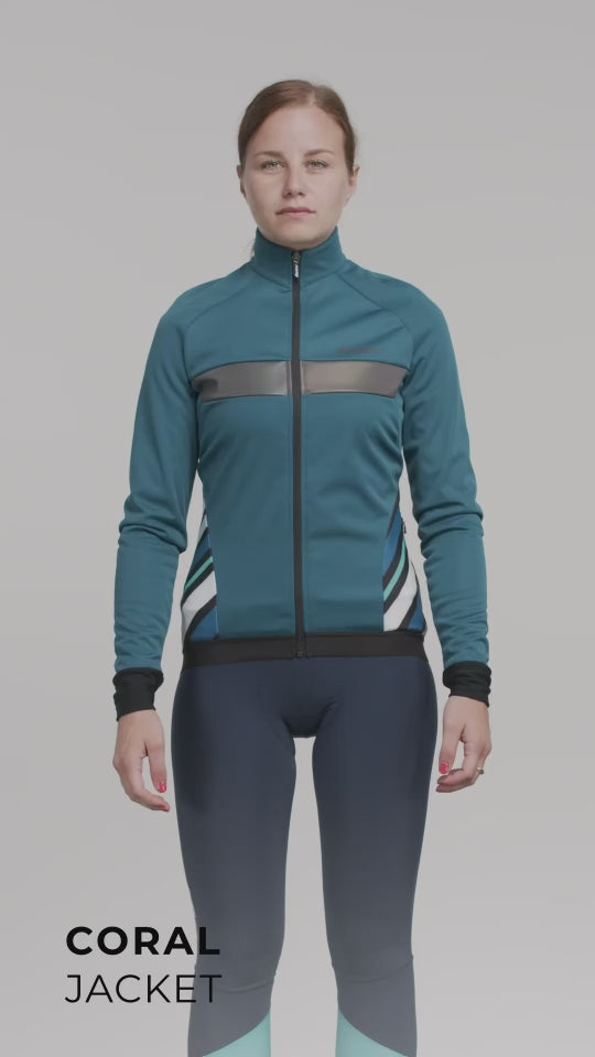 Load video: Santini Coral Raggio Polar Kadın Rüzgarlık Ceket 1W51775CORALRAGG