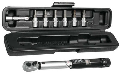 Pro Adjustable Torque Set 3-15 Nm (3/4/5/6mm/T25/30) Boxed Black