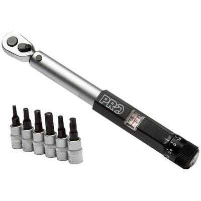 Pro Adjustable Torque Set 3-15 Nm (3/4/5/6mm/T25/30) Boxed Black