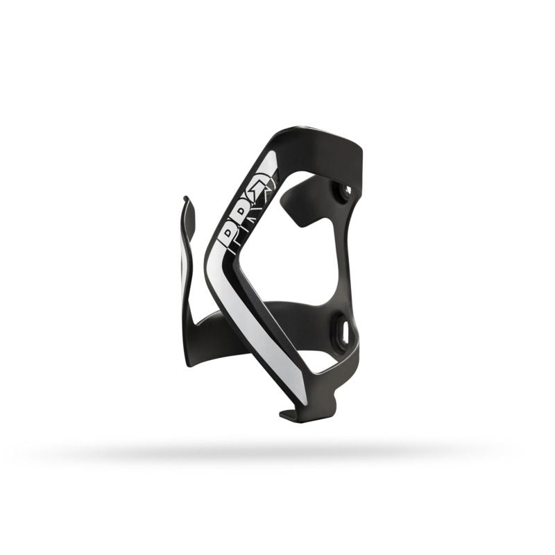 Pro Side Cage L Aluminum Bicycle Bottle Cage Black White