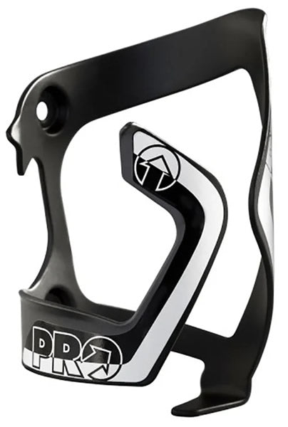 Pro Side Cage L Aluminum Bicycle Bottle Cage Black White