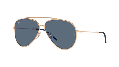 Ray-Ban Aviator Reverse 0RBR0101S Sunglasses 92023A Rose Gold Dark Blue 59 Ekartman 