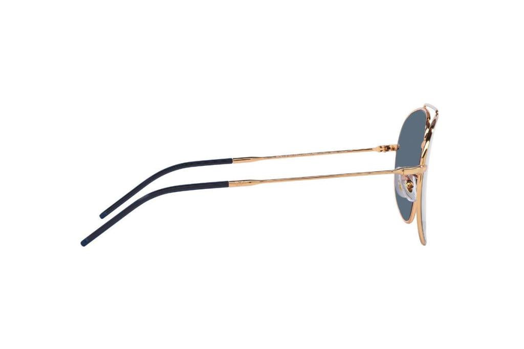 Солнцезащитные очки Ray-Ban Aviator Reverse 0RBR0101S 92023A Розовое Золото Темно-Синие 59 Экартман 