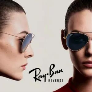 Солнцезащитные очки Ray-Ban Aviator Reverse 0RBR0101S 92023A Розовое Золото Темно-Синие 59 Экартман 