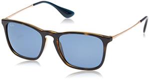 Ray-Ban Chris 0RB4187 Güneş Gözlüğü Havana Dark Blue