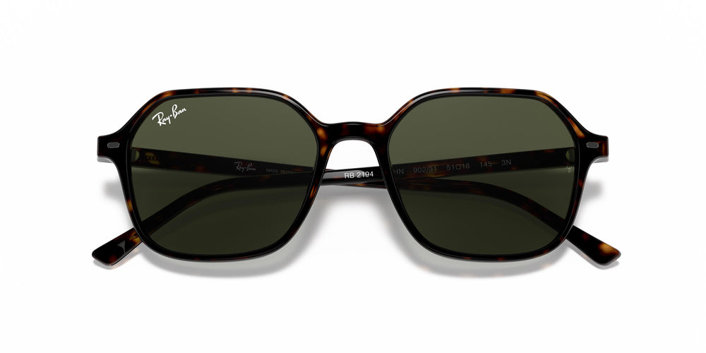 Ray-Ban John Güneş Gözlüğü 0RB2194 902/31 53 Ekartman Tortoise G-15 Green