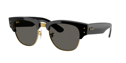 Ray-Ban Mega ClubMaster ASAP Rocky Special Collection Sunglasses 0RB0316S Black On Gold Dark Grey 53 Size 6826J5