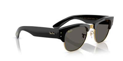Ray-Ban Mega ClubMaster ASAP Rocky Özel Koleksiyon Güneş Gözlüğü 0RB0316S Black On Gold Dark Grey 53 Ekartman 6826J5