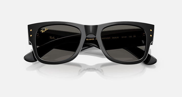 Солнцезащитные очки Ray-Ban Mega Wayfarer ASAP Rocky Special Collection 0RB0840S Black Dark Gray 51 Size 6826J5