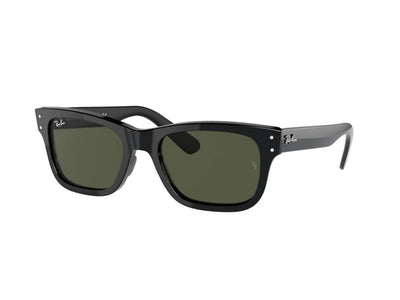Солнцезащитные очки Ray-Ban MR Burbank RB2283 901/31, чёрно-зелёные, ширина линзы 52.