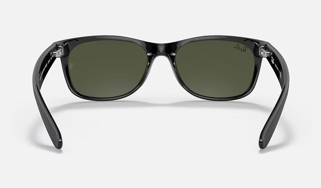 Ray-Ban New Wayfarer 0RB2132 646231 Güneş Gözlüğü 55 Ekartman Rubber Black on Black G-15 Green