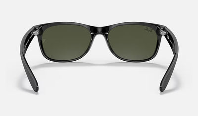 Ray-Ban New Wayfarer 0RB2132 646231 Güneş Gözlüğü 58 Ekartman Rubber Black On Black G-15 Green