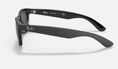 Ray-Ban New Wayfarer 0RB2132 646231 Güneş Gözlüğü 58 Ekartman Rubber Black On Black G-15 Green