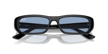 Ray-Ban RB4436D Sunglasses Black Light Blue 667772 55 Lens Width 