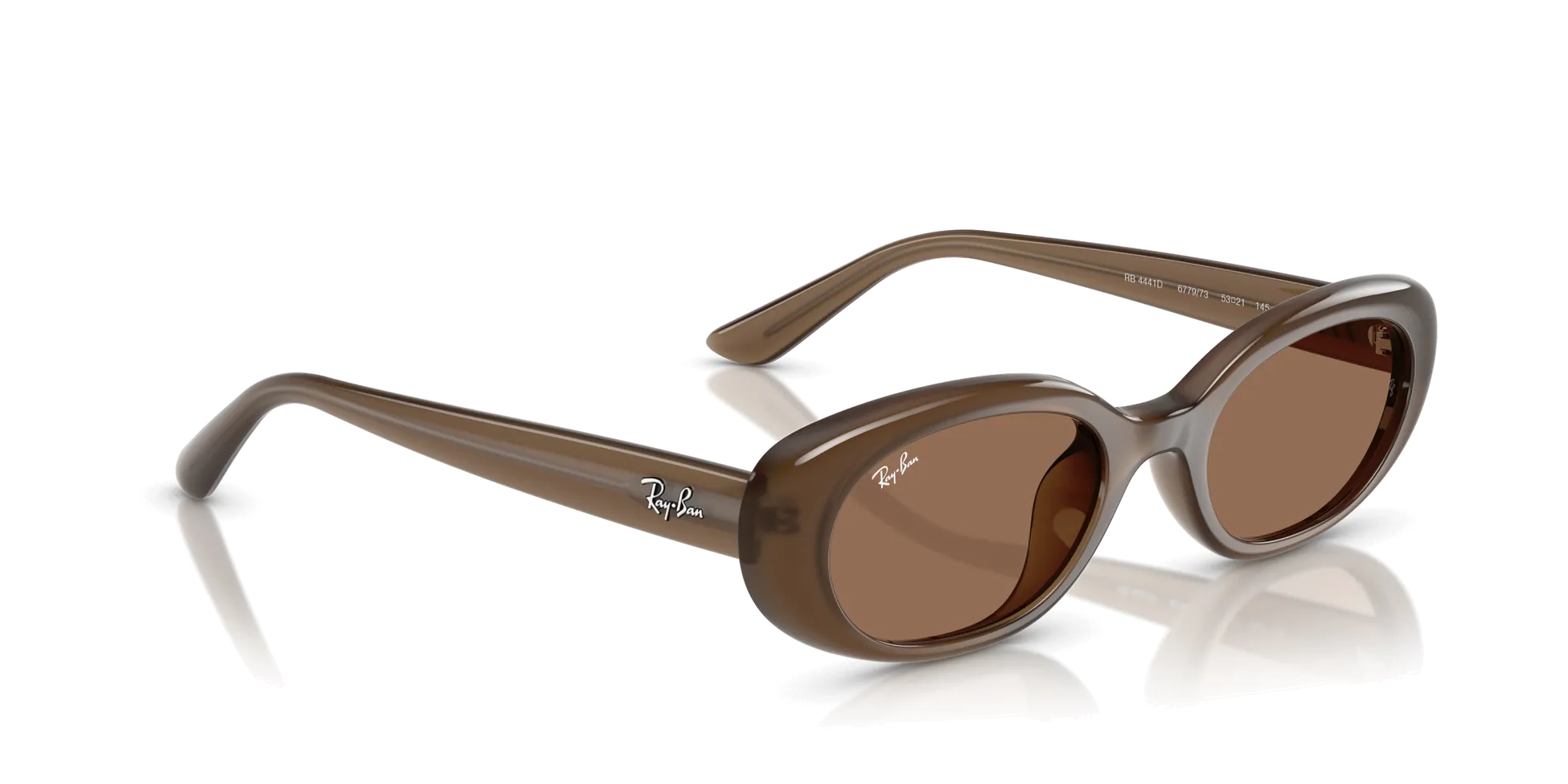 Ray-Ban RB4441D Sunglasses 677973 Opal Brown Dark Brown 53 Ekartman