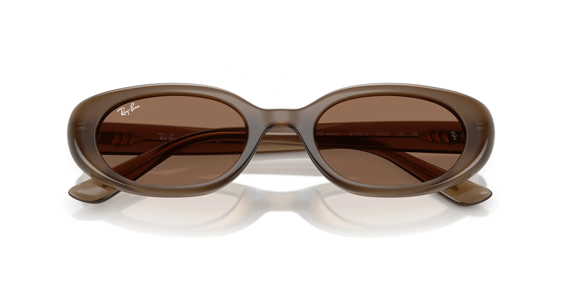 Ray-Ban RB4441D Sunglasses 677973 Opal Brown Dark Brown 53 Ekartman