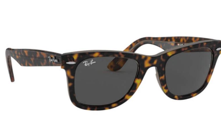 Ray-Ban Wayfarer 0RB2140 1292B1 Güneş Gözlüğü 50 Ekartman Havana On Transparent Brown Dark Grey