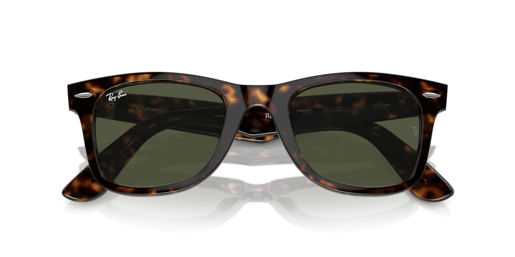 Ray-Ban Wayfarer 0RB2140 902 Güneş Gözlüğü 50 Ekartman Tortoise G-15 Green