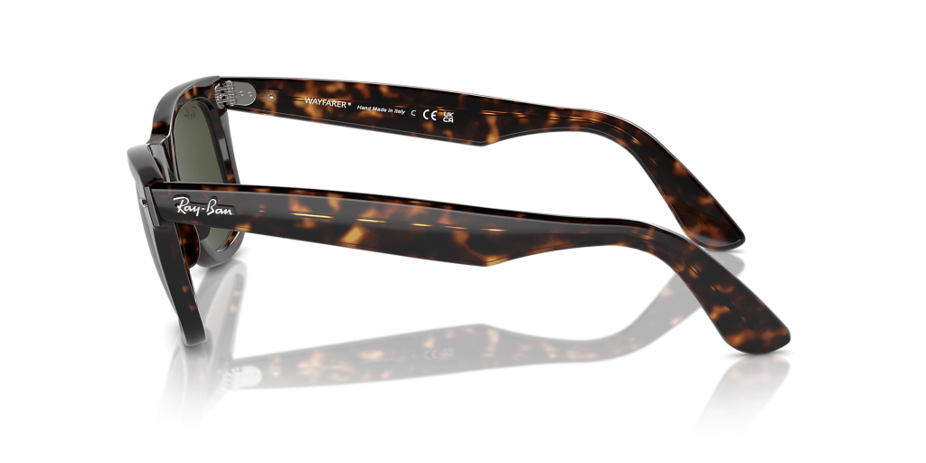 Солнцезащитные очки Ray-Ban Wayfarer 0RB2140 902 50 Ekartman Tortoise G-15 Зеленые