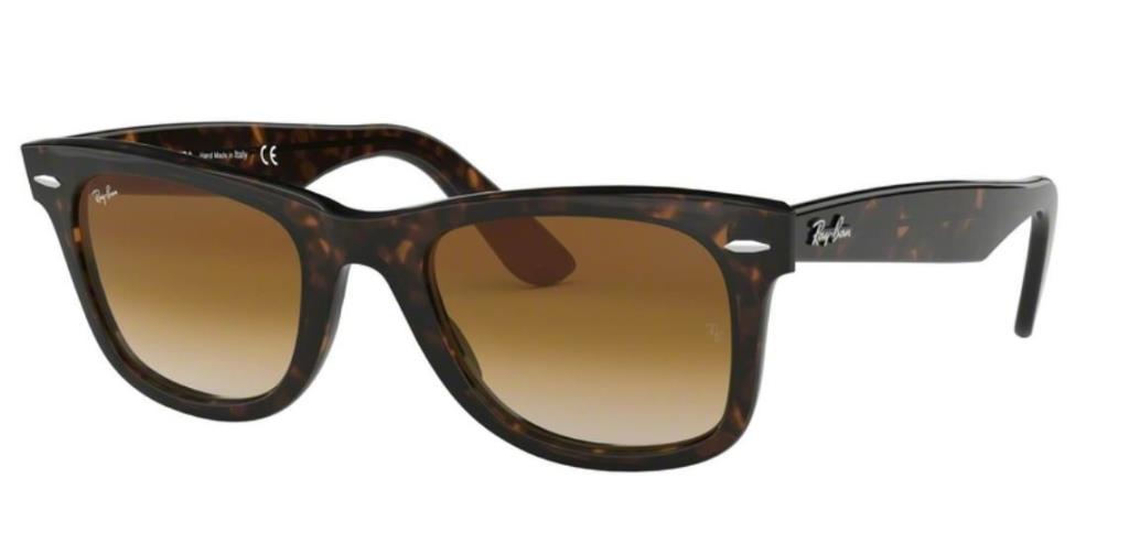 Ray-Ban Wayfarer 0RB2140 Sunglasses 50 Ekartman 902/51 Tortoise Clear Gradient Brown