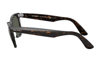 Ray-Ban Wayfarer 0RB2140 Polarized Sunglasses 902/58 50 Ekartman Tortoise Green Polarized