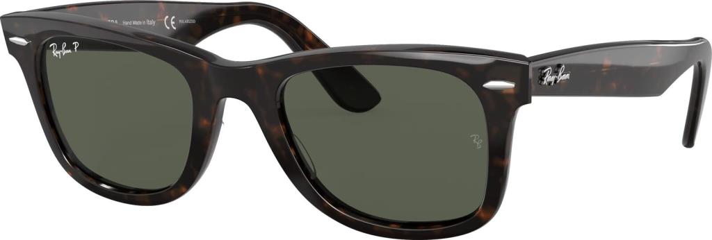 Ray-Ban Wayfarer 0RB2140 Polarize Güneş Gözlüğü 902/58 50 Ekartman Tortoise Green Polarized