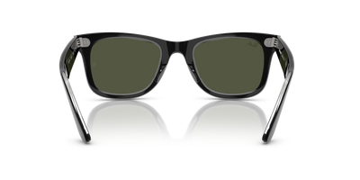 Ray-Ban Wayfarer Güneş Gözlüğü RB2140 129431 Black On Transparent Green 50 Ekartman