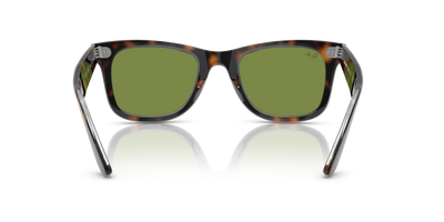 Ray-Ban Wayfarer Güneş Gözlüğü RB2140 14134E Dark Havana On Multicolor Green 50 Ekartman