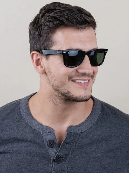 Ray-Ban Wayfarer Güneş Gözlüğü RB2140 14134E Dark Havana On Multicolor Green 50 Ekartman