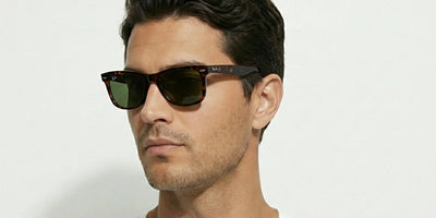 Ray-Ban Wayfarer Güneş Gözlüğü RB2140 14134E Dark Havana On Multicolor Green 50 Ekartman