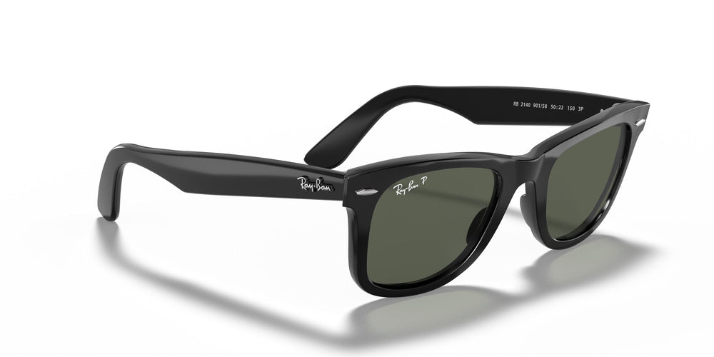 Ray-Ban Wayfarer Polarize Güneş Gözlüğü 0RB2140 901/58 50 Ekartman Black Green Polarized