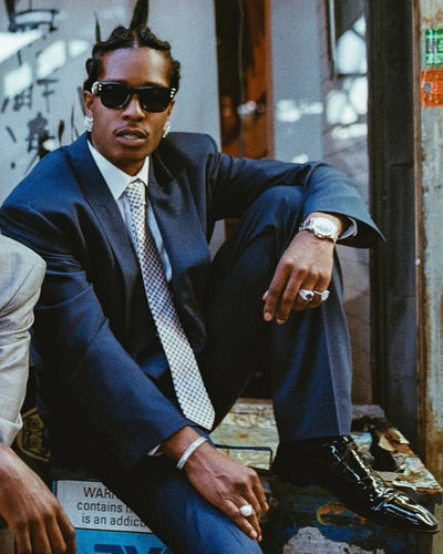 Ray-Ban Wayfarer Puffer A$AP ROCKY Özel Seri Güneş Gözlüğü RB4940 601/30 Black Green Mirror Silver Plan 47 Ekartman