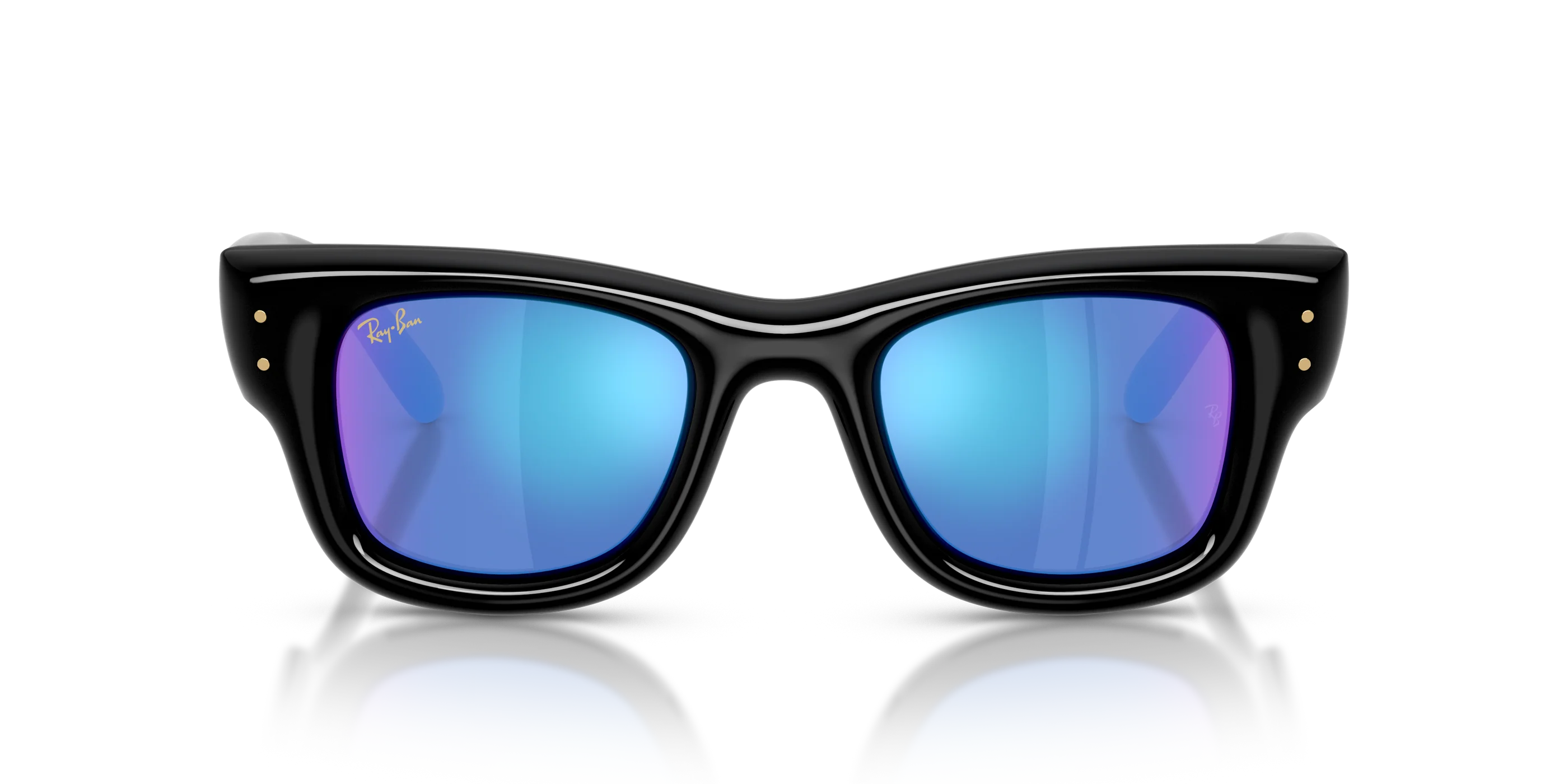 Ray-Ban Wayfarer Puffer A$AP ROCKY Özel Seri Güneş Gözlüğü RB4940 601/55 Black Light Green Mirror Blue 47 Ekartman