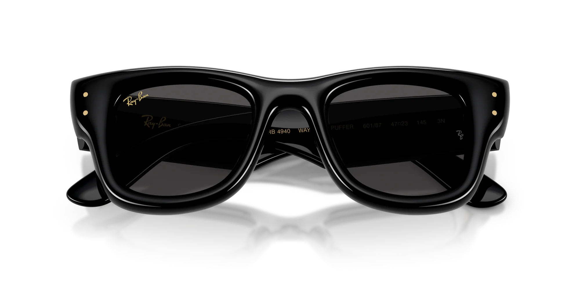 Ray-Ban Wayfarer Puffer A$AP ROCKY Special Edition Sunglasses RB4940 601/87 Black Ultra Black 47 Lens Width