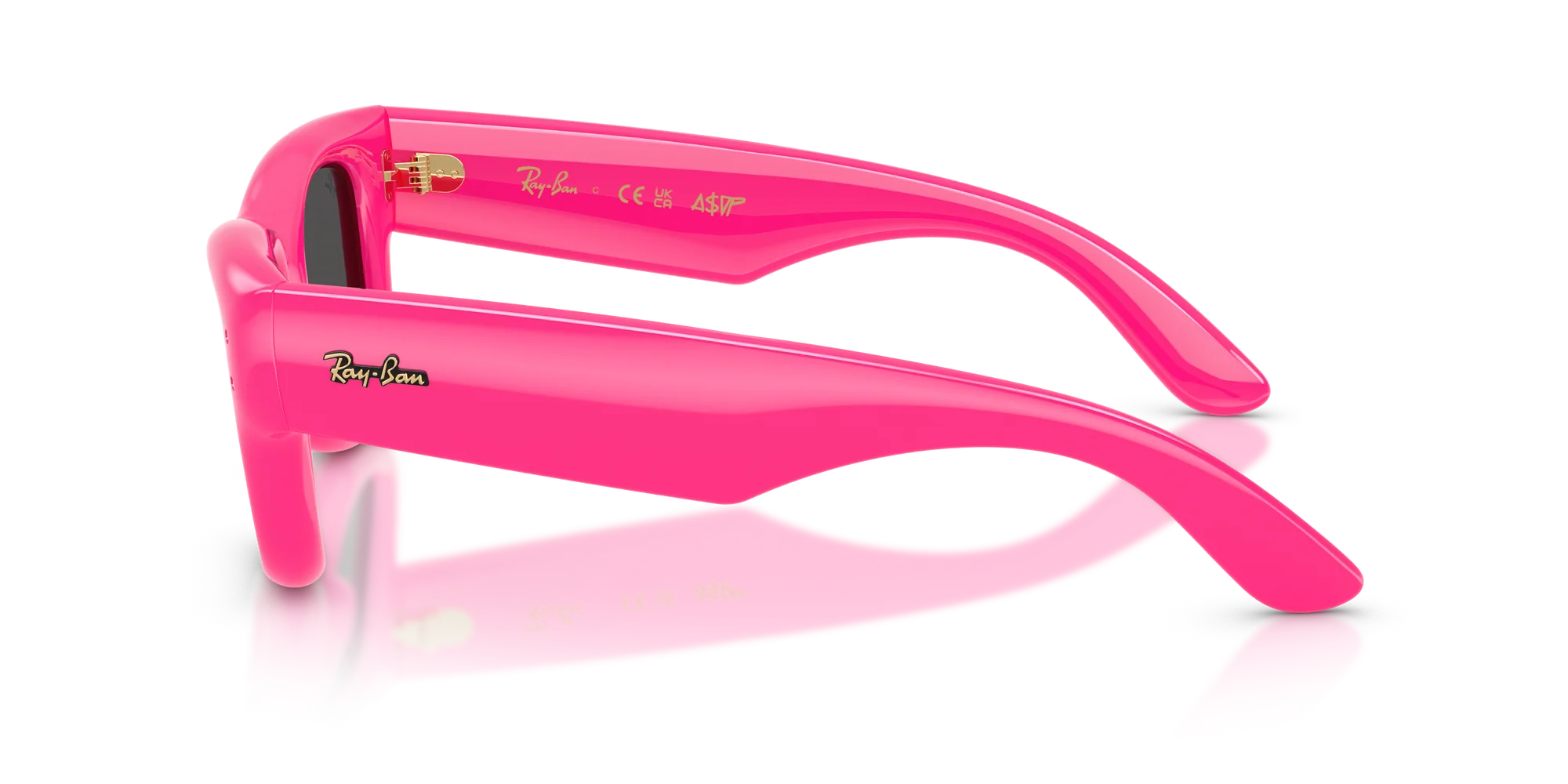 Ray-Ban Wayfarer Puffer A$AP ROCKY Special Edition Sunglasses RB4940 683287 Fuchsia Ultra Black Size 47 