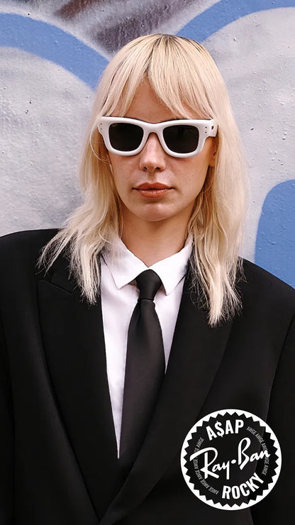 Ray-Ban Wayfarer Puffer A$AP ROCKY Special Edition Sunglasses RB4940 683287 Fuchsia Ultra Black Size 47 