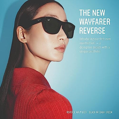 Ray-Ban Wayfarer Reverse Güneş Gözlüğü RBR0502S 667772 Black Light Blue 50 Ekartman