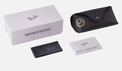 Ray-Ban Wayfarer Reverse Güneş Gözlüğü RBR0502S 667772 Black Light Blue 50 Ekartman
