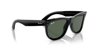 Солнцезащитные очки Ray-Ban Wayfarer Reverse RBR0502S 6677VR Черные Темно-зеленые 50 Екартман