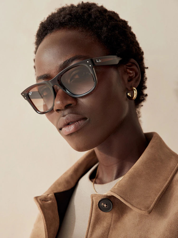 Ray-Ban Wayfarer Reverse Güneş Gözlüğü RBR0502S Black Light Blue 667772 53 Ekartman