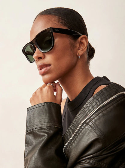 Ray-Ban Wayfarer Reverse Güneş Gözlüğü RBR0502S Black Light Blue 667772 53 Ekartman