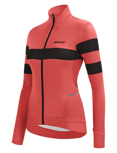 Santini Coral Bengal Kadın Termal Kışlık Bisiklet Forması 2W216175CORALBENG