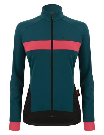 Santini CORAL BENGAL Polartec Kadın Kışlık Bisiklet Ceketi 2W51775CORALBENG