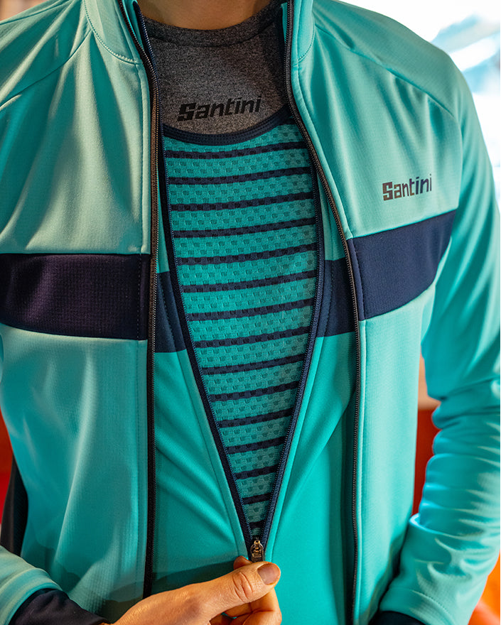 Santini CORAL BENGAL Polartec Kadın Kışlık Bisiklet Ceketi 2W51775CORALBENG