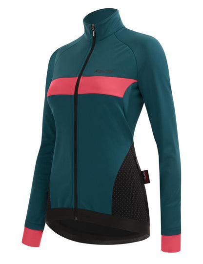 Santini CORAL BENGAL Polartec Kadın Kışlık Bisiklet Ceketi 2W51775CORALBENG